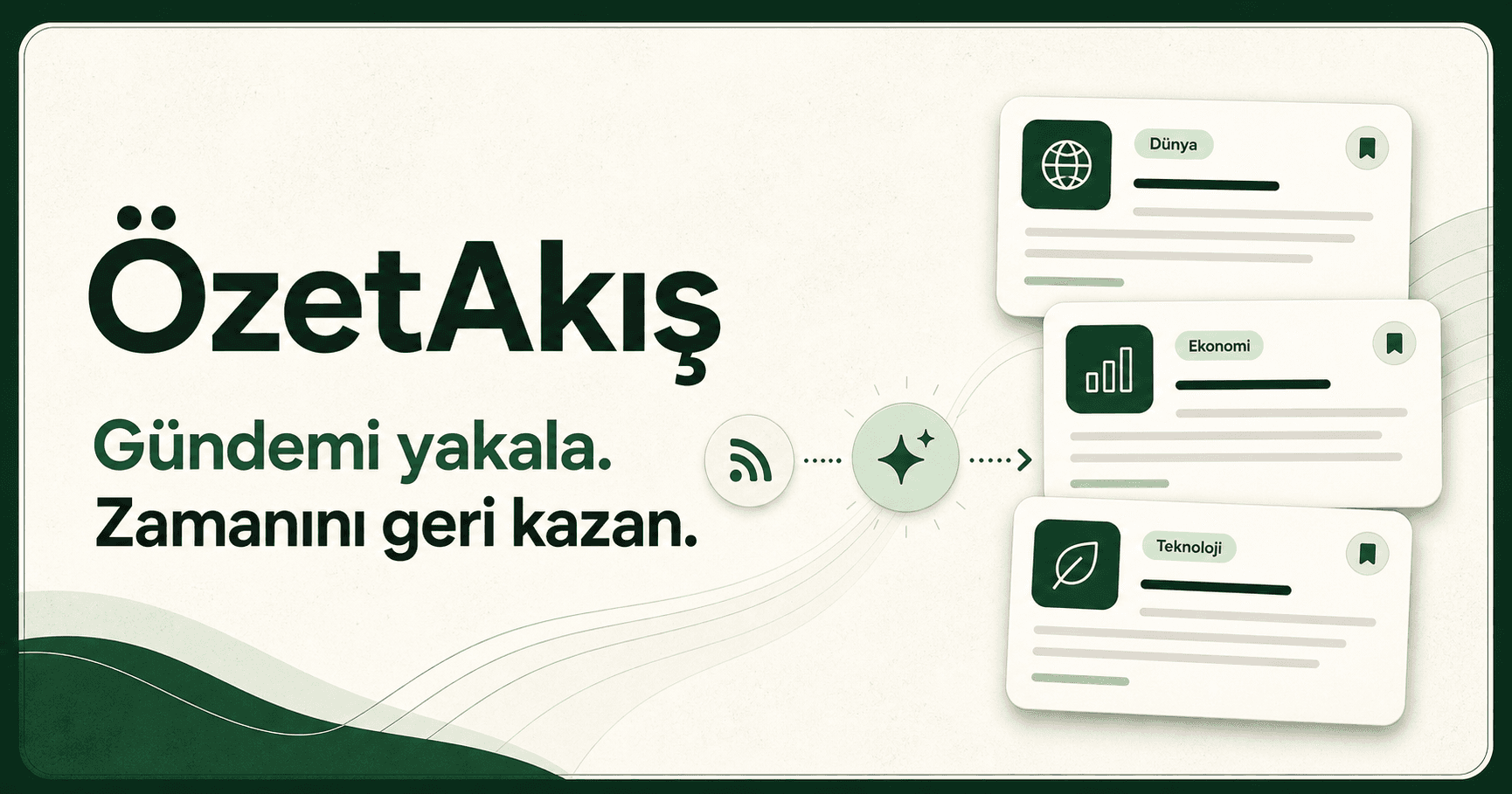 ÖzetAkış ürün tanıtım ekranı